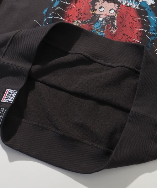 VISION STREET WEAR(ヴィジョンストリートウェア)の「【VISION STREET WEAR/ヴィジョンストリートウェア】×【BETTY BOOP/べティブ-プ】メタルロゴ スケーター クルーネック スウェット トレーナー(スウェット・メンズ・ライトグレー/チャコールグレー/オフホワイト・LL/M/L)」の22枚目の写真