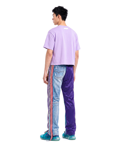 C WEAR BY THE GENIUS(シーウェアバイザジーニアス)の「メンズクロップTシャツライトパープル(Tシャツ/カットソー・メンズ・その他・MEDIUM/LARGE/X-LARGE/XX-LARGE/SMALL)」の4枚目の写真