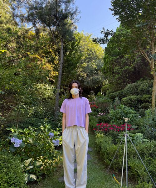 C WEAR BY THE GENIUS(シーウェアバイザジーニアス)の「メンズクロップTシャツライトパープル(Tシャツ/カットソー・メンズ・その他・MEDIUM/LARGE/X-LARGE/XX-LARGE/SMALL)」の9枚目の写真