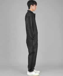 SAINTCREW（セントクルー）の「Bold Black Line Jumpsuit BLJ-522 Denim Black（つなぎ/オールインワン・メンズ）」