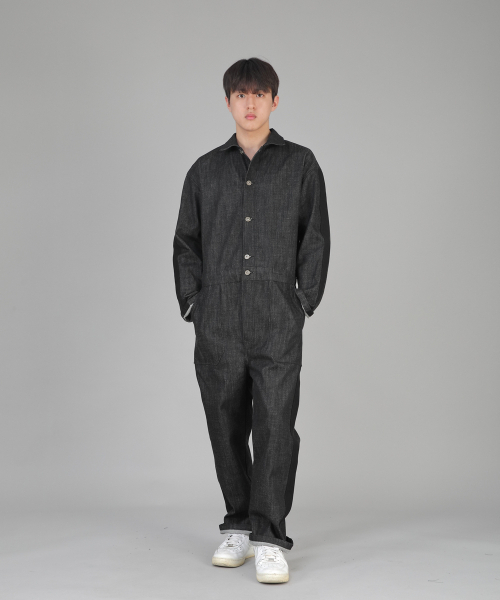 SAINTCREW(セントクルー)の「ボールドブラックラインジャンプスーツ BLJ-522 デニムブラック(つなぎ/オールインワン・メンズ・その他・MEDIUM/LARGE/X-LARGE)」の6枚目の写真