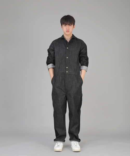 SAINTCREW(セントクルー)の「ボールドブラックラインジャンプスーツ BLJ-522 デニムブラック(つなぎ/オールインワン・メンズ・その他・MEDIUM/LARGE/X-LARGE)」の9枚目の写真