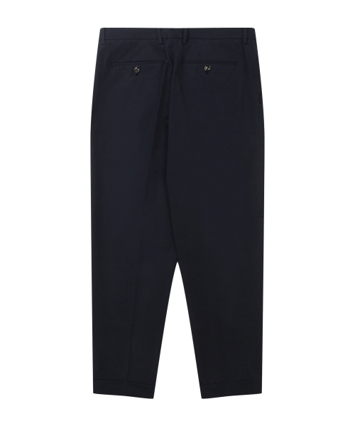 SOLEW(ソル)の「ツーピンタックテーパードパンツ_ネイビー(その他パンツ・メンズ・その他・MEDIUM/LARGE)」の2枚目の写真