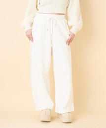 one after another NICE CLAUP | ビジューカットパンツ(スウェットパンツ)