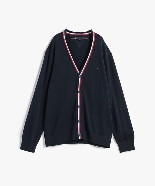 TOMMY HILFIGER（トミーヒルフィガー）の「シグネチャートリムカーディガン（ニット/セーター・メンズ・マルチ・MEDIUM/LARGE）」の5枚目の写真