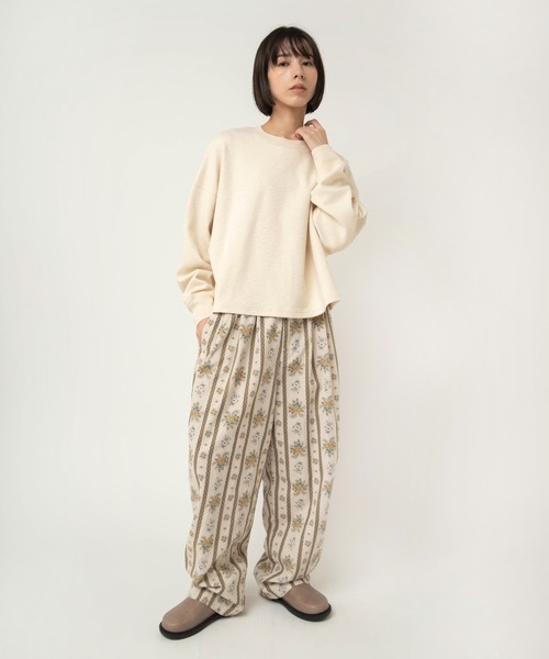 RNA-N(アールエヌエーエヌ)の「M2595 スラブスムースショート丈プルオーバー(Tシャツ/カットソー・レディース・杢グレー/キナリ/ミント・FREE)」の17枚目の写真