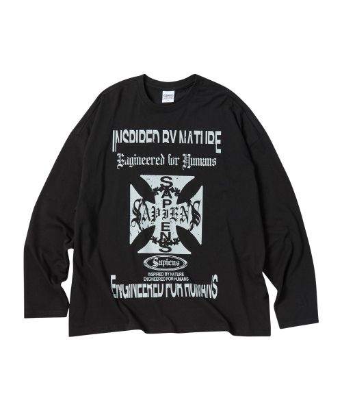 SAPIENS(サピエンス)の「ジェネティックグラフィック ロングスリーブ ブラック(Tシャツ/カットソー・メンズ・その他・MEDIUM/LARGE)」の2枚目の写真
