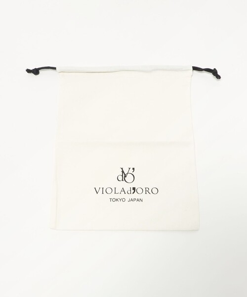 VIOLAd'ORO(ヴィオラドーロ)の「<VIOLAd’ORO>ポンポン ロゴ バッグチャーム(キーホルダー・レディース・モカ/ライトグレー・FREE)」の4枚目の写真