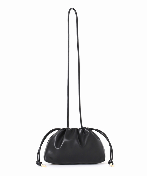 SLOBE IENA（スローブイエナ）の「《追加》SLOBE 3WAY スムース巾着バッグ（クラッチバッグ・レディース・レッド/ベージュ系その他/ブラック/ブラウン・FREE）」の7枚目の写真