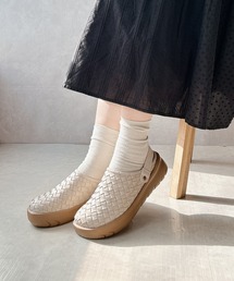 差し込みメッシュ 2WAYクロッグスリッポンシューズ【2026新作】