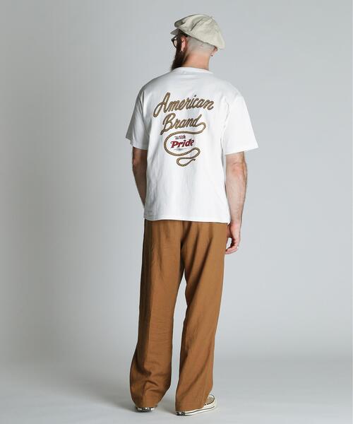schott(ショット)の「Schott/ショット/ROPE HENLEY T-SHIRT/ロープヘンリー Tシャツ(Tシャツ/カットソー・メンズ・ホワイト/ベージュ/ブラック・M/L/XL/2XL)」の18枚目の写真