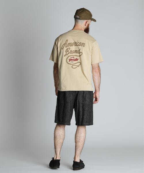 schott(ショット)の「Schott/ショット/ROPE HENLEY T-SHIRT/ロープヘンリー Tシャツ(Tシャツ/カットソー・メンズ・ホワイト/ベージュ/ブラック・M/L/XL/2XL)」の11枚目の写真