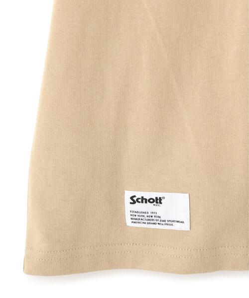 schott(ショット)の「Schott/ショット/ROPE HENLEY T-SHIRT/ロープヘンリー Tシャツ(Tシャツ/カットソー・メンズ・ホワイト/ベージュ/ブラック・M/L/XL/2XL)」の5枚目の写真
