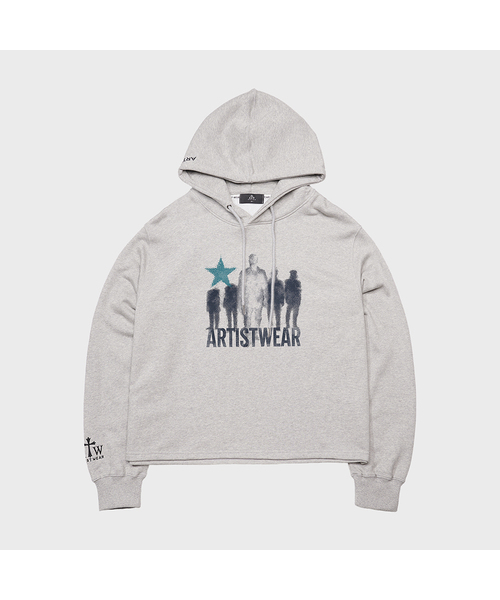 ARTISTWEAR（アーティストウェア）の「[ATW] ザラインアップイージーフード（パーカー・レディース・グレー/ブラック・MEDIUM/LARGE/X-LARGE/XX-LARGE）」の2枚目の写真