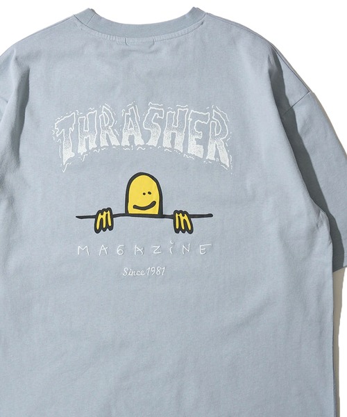 THRASHER(スラッシャー)の「【THRASHER / スラッシャー】マークゴンザレスロゴクルーネックTシャツ(Tシャツ/カットソー・メンズ・ブラック/ミント/ライトグレー/ホワイト/サックスブルー・MEDIUM/X-LARGE/LARGE)」の5枚目の写真