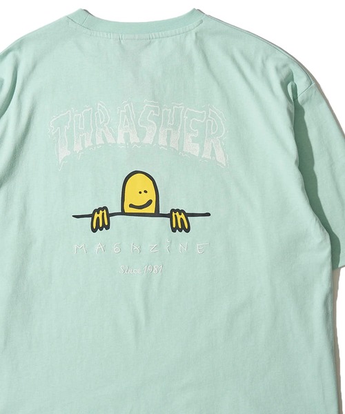 THRASHER(スラッシャー)の「【THRASHER / スラッシャー】マークゴンザレスロゴクルーネックTシャツ(Tシャツ/カットソー・メンズ・ブラック/ミント/ライトグレー/ホワイト/サックスブルー・MEDIUM/X-LARGE/LARGE)」の4枚目の写真