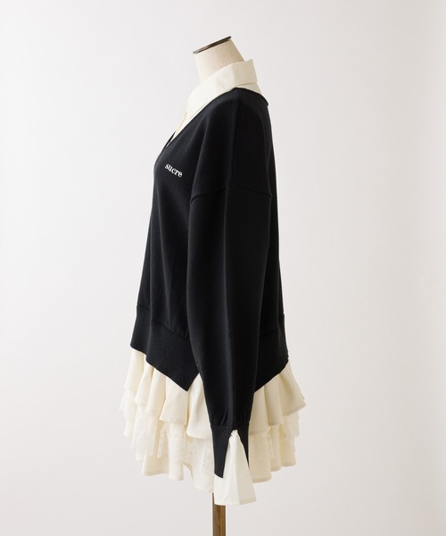 one after another NICE CLAUP（ワンアフターアナザーナイスクラップ）の「ドッキングミニワンピース（ワンピース・レディース・ブラック×ホワイト/グレー×サックスブルー/ベージュ系その他/ホワイト×ブルー・FREE）」の20枚目の写真