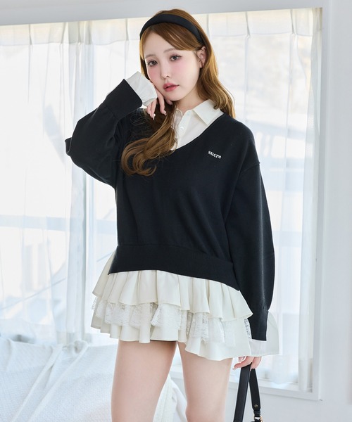 セール】ドッキングミニワンピース（ワンピース）｜one after another