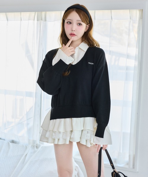 セール】ドッキングミニワンピース（ワンピース）｜one after another