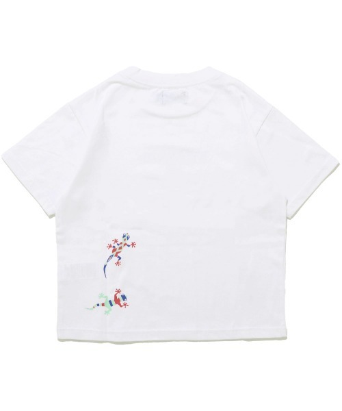KRIFF MAYER Kid's Collection（クリフメイヤーキッズコレクション）の「【撥水・防汚・蓄光】クリーネスプリントT(ゲッコー)（Tシャツ/カットソー・キッズ・ネイビー/イエロー/オフホワイト/ブラック・170/160/150/140/130/120）」の6枚目の写真