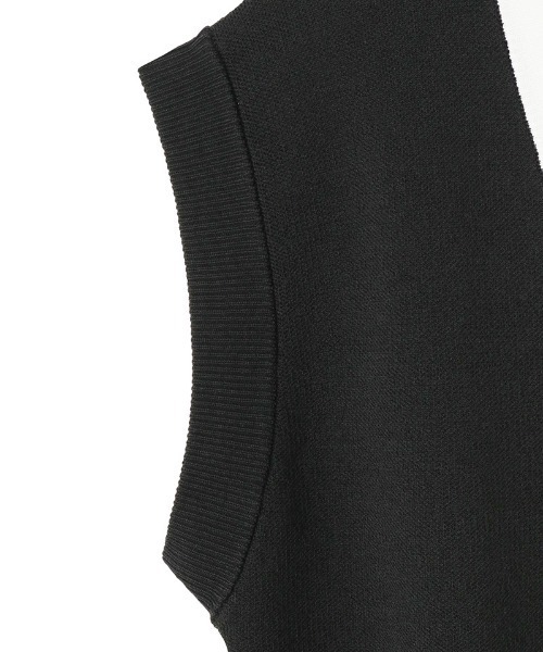 JENNE(ジェンヌ)の「ベスト風ニットトップス(Tシャツ/カットソー・レディース・ホワイト/ブラック・SMALL/LARGE/MEDIUM)」の14枚目の写真