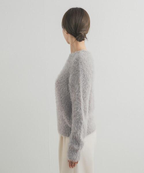 URBAN RESEARCH DOORS(アーバンリサーチドアーズ)の「シャギーニット(ニット/セーター・レディース・ライトグレー/カーキ・FREE)」の11枚目の写真
