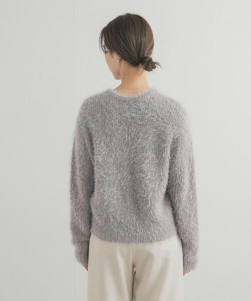 URBAN RESEARCH DOORS(アーバンリサーチドアーズ)の「シャギーニット(ニット/セーター・レディース・ライトグレー/カーキ・FREE)」の12枚目の写真