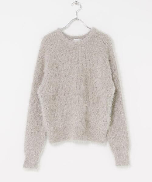 URBAN RESEARCH DOORS(アーバンリサーチドアーズ)の「シャギーニット(ニット/セーター・レディース・ライトグレー/カーキ・FREE)」の13枚目の写真