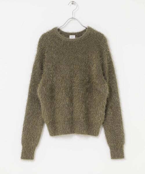 URBAN RESEARCH DOORS(アーバンリサーチドアーズ)の「シャギーニット(ニット/セーター・レディース・ライトグレー/カーキ・FREE)」の20枚目の写真