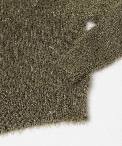 URBAN RESEARCH DOORS(アーバンリサーチドアーズ)の「シャギーニット(ニット/セーター・レディース・ライトグレー/カーキ・FREE)」の22枚目の写真