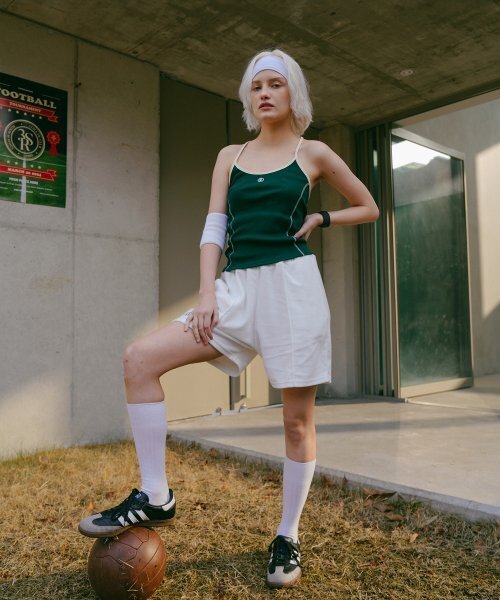 320SHOWROOM(320ショールーム)の「Binding colourway Halter Heritage logo Sleeveless Green(Tシャツ/カットソー・レディース・その他・FREE)」の3枚目の写真