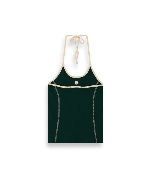 320SHOWROOM(320ショールーム)の「Binding colourway Halter Heritage logo Sleeveless Green(Tシャツ/カットソー・レディース・その他・FREE)」の5枚目の写真