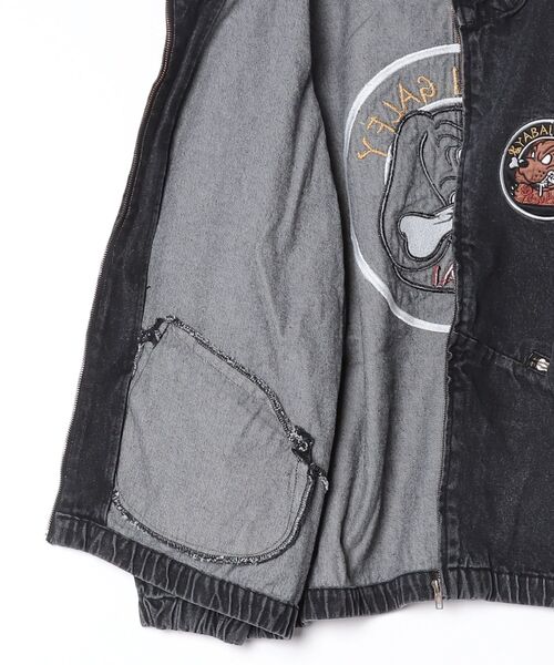 GALFY（ガルフィー）の「【GALFY/ガルフィー】鬼YABAIデニムフーディー（ブルゾン・メンズ・インディゴブルー/パープル/ブラック・XL/L/M）」の20枚目の写真