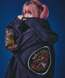 GALFY | 【GALFY/ガルフィー】鬼YABAIデニムフーディー(ブルゾン)