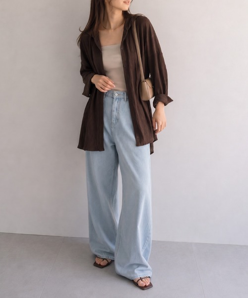 【新色】ブラウン
model：157cm 着用サイズ：FREE