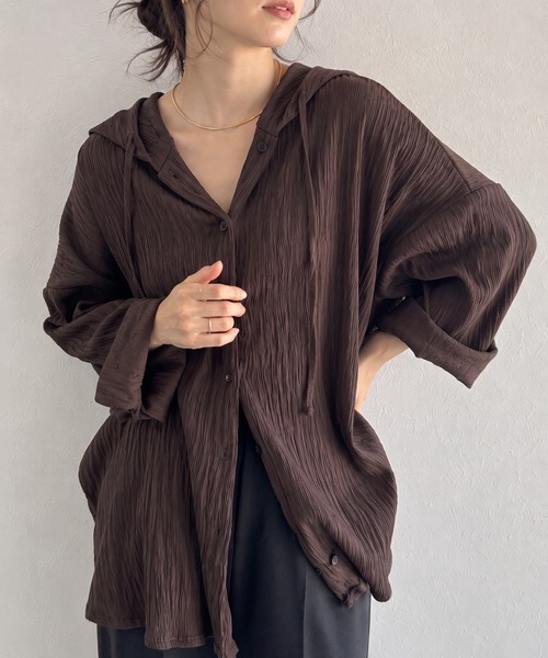 【26 AW新色】ブラウン
model：157cm 着用サイズ：FREE