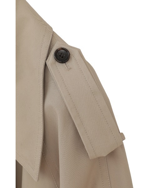 CLANE（クラネ）の「OVER SHORT TRENCH COAT（トレンチコート・レディース・ベージュ・2/1）」の18枚目の写真