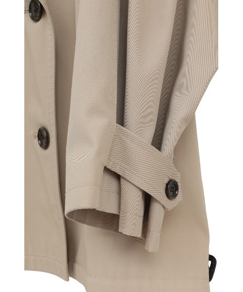 CLANE（クラネ）の「OVER SHORT TRENCH COAT（トレンチコート・レディース・ベージュ・2/1）」の20枚目の写真