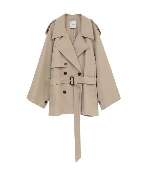 CLANE（クラネ）の「OVER SHORT TRENCH COAT（トレンチコート・レディース・ベージュ・2/1）」の12枚目の写真