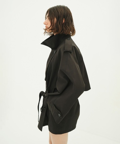 即日発送 CLANE SHORT TRENCH COAT サイズ1 OVER SHORT TRENCH COAT（トレンチコート）｜CLANE（クラネ）の