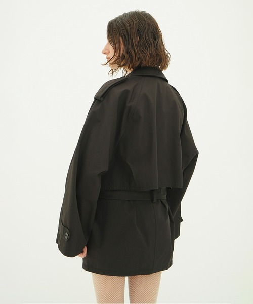 即日発送 CLANE SHORT TRENCH COAT サイズ1 OVER SHORT TRENCH COAT（トレンチコート）｜CLANE（クラネ）の
