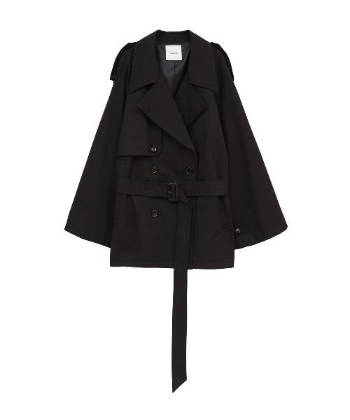 CLANE（クラネ）の「OVER SHORT TRENCH COAT（トレンチコート・レディース・ベージュ・2/1）」の4枚目の写真