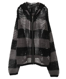 Candy Stripper | MESH KNIT フーディー(パーカー)