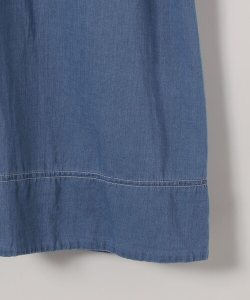 SHIPS any（シップス エニィ）の「SHIPS any:〈手洗い可能〉シアー デニム ポケット ロング シャツ ワンピース（シャツワンピース・レディース・ブルー/ライトブルー・ONE SIZE）」の14枚目の写真