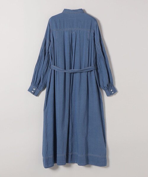 SHIPS any（シップス エニィ）の「SHIPS any:〈手洗い可能〉シアー デニム ポケット ロング シャツ ワンピース（シャツワンピース・レディース・ブルー/ライトブルー・ONE SIZE）」の16枚目の写真