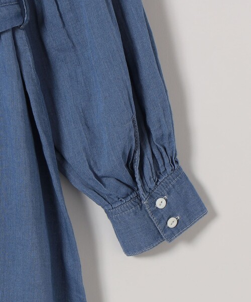 SHIPS any（シップス エニィ）の「SHIPS any:〈手洗い可能〉シアー デニム ポケット ロング シャツ ワンピース（シャツワンピース・レディース・ブルー/ライトブルー・ONE SIZE）」の17枚目の写真