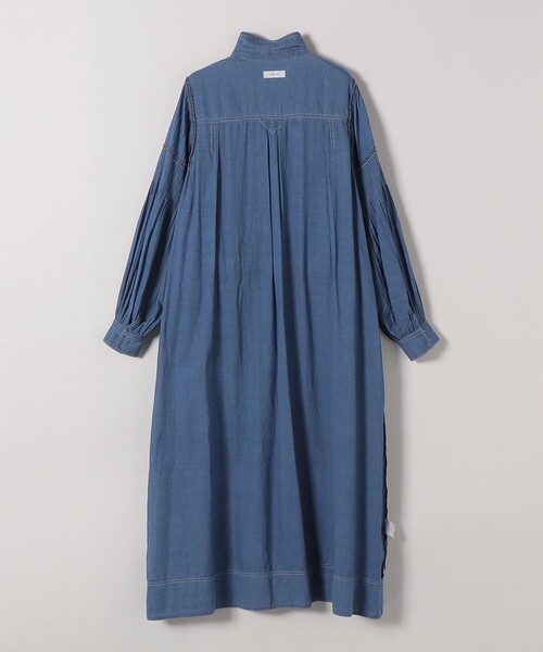 SHIPS any（シップス エニィ）の「SHIPS any:〈手洗い可能〉シアー デニム ポケット ロング シャツ ワンピース（シャツワンピース・レディース・ブルー/ライトブルー・ONE SIZE）」の19枚目の写真