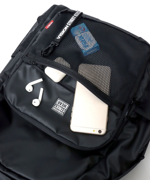 VISION STREET WEAR(ヴィジョンストリートウェア)の「VISION STREET WEAR(ヴィジョンストリートウェア)EXPANDABLE BACKPACK/サイズ拡張可能 バックパック/リュックサック(バックパック/リュック・メンズ・ブラック系1/ブラック系3・FREE)」の19枚目の写真