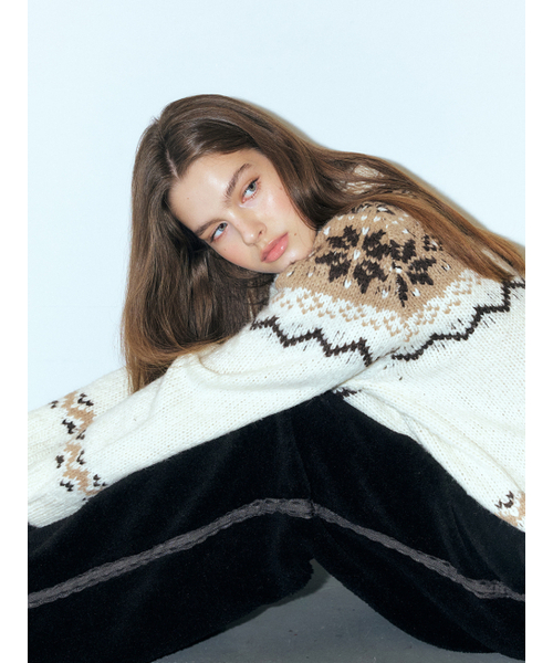 ETMON（エトモン）の「Lace Track Shearling Pants, Black（スウェットパンツ・レディース・その他・FREE）」の2枚目の写真