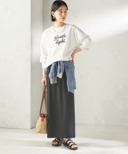 ＋81BRANCA（ハチイチブランカ）の「【SHIPS別注】81BRANCA: プリント ロングスリーブ TEE（Tシャツ/カットソー・レディース・クリアイエロー/オフホワイト/ホワイト・ONE SIZE）」の22枚目の写真